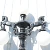 3 Globe Horse Lamppost (2)