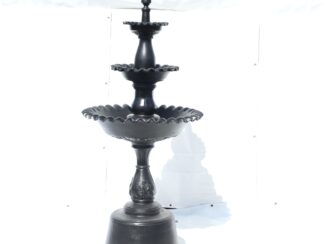 3 tier scallop fountain cast aluminum