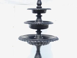 4 tier fountain w Plain base Cast Aluminum