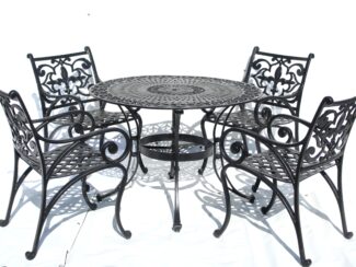 5 pc Fleur-de-lis Cast Aluminum