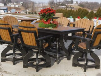 7pc. Poly Balcony set w swivel chairs