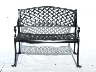 Crossweave Bench -Cast alauminu
