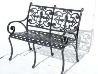 Fleur-de-lis Bench -cast aluminum