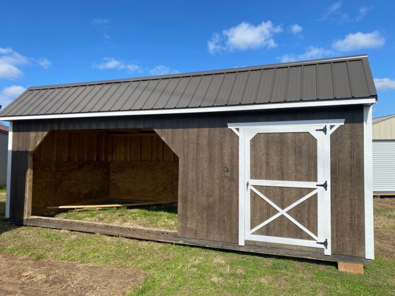 12X24 Horse Barn w/ 8' Tack