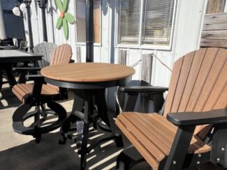 3pc. Poly Patio Set 36" Round Table