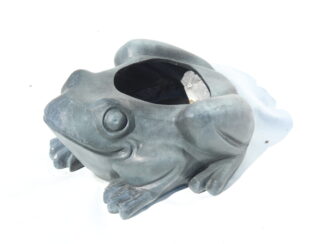Small Frog Planter Cast Aluminum