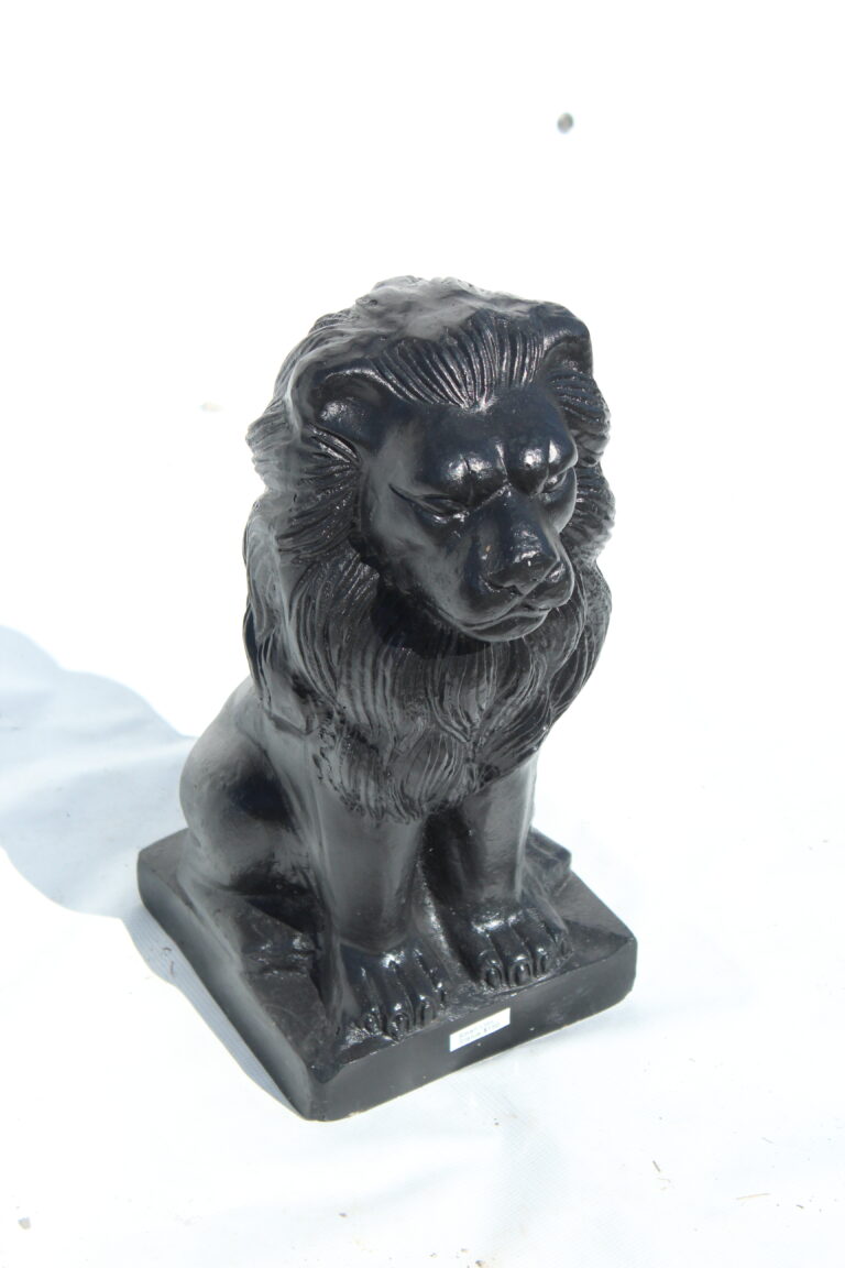 Standing Lion Cast Aluminum Statue